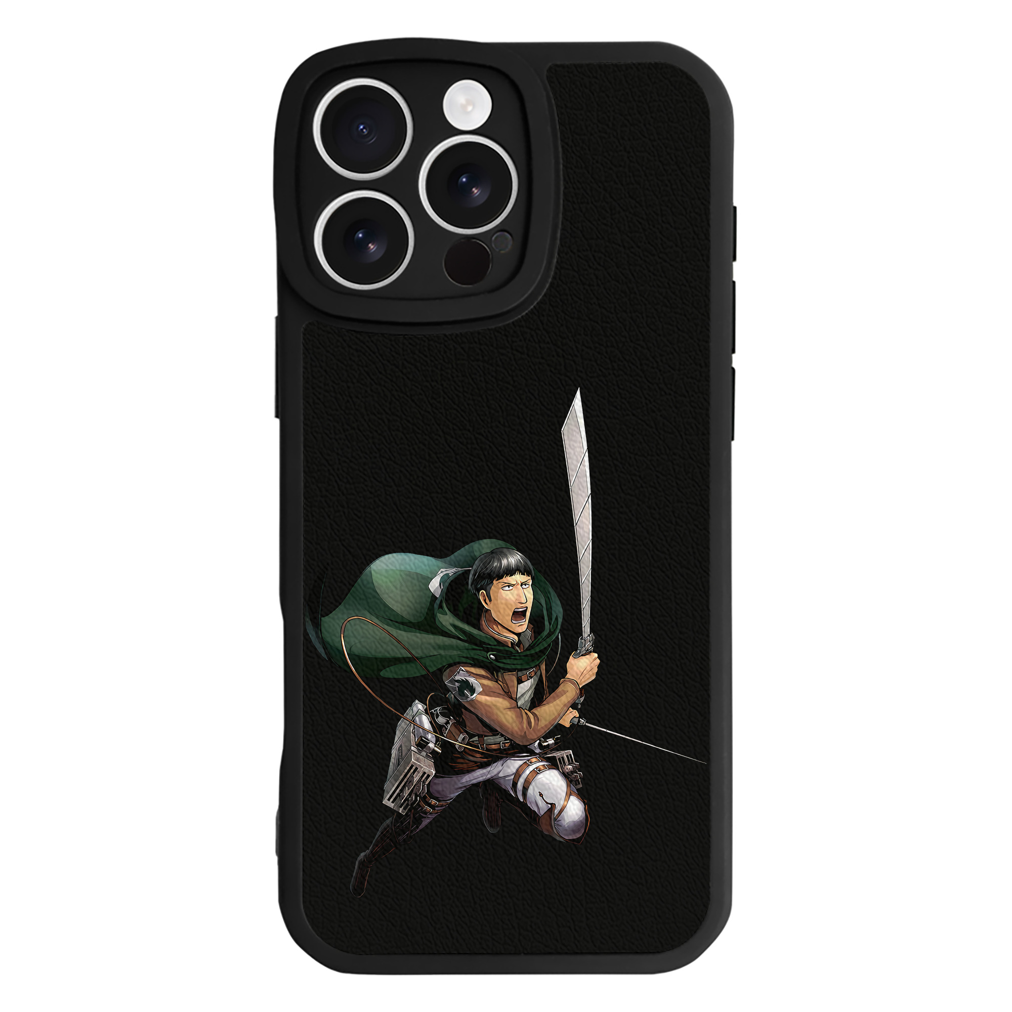 （画像用） 進撃の巨人 Attack on Titan 【iPhone 16シリーズ対応】シリコンスマホケース（レザー調） 材質：シリコン